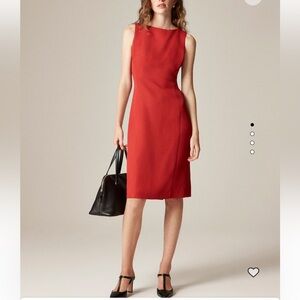 J. Crew Seamed sheath dress in bouclé